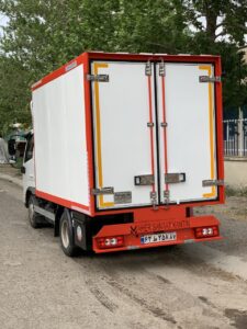 مسقف فلزی ظرح یخچالی کامیونت فورس f 3.8