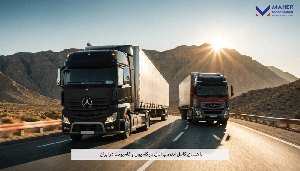 راهنمای کامل انتخاب اتاق بار کامیون و کامیونت در ایران